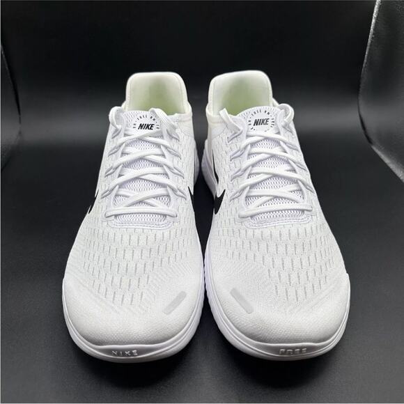 Nike Free RN 2018 Running Shoes White/Black (942836-100) Men's Size 9.5 - Picture 3 of 5